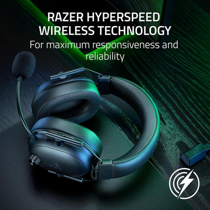 Blackshark V2 Hyperspeed Wireless Gaming Headset: 2.4Ghz, Bluetooth or USB - THX Spatial Audio - Titanium 50Mm Drivers - 70 Hr Battery - for Xbox Series X, Series S, PS5, PC, Switch 2 - Black