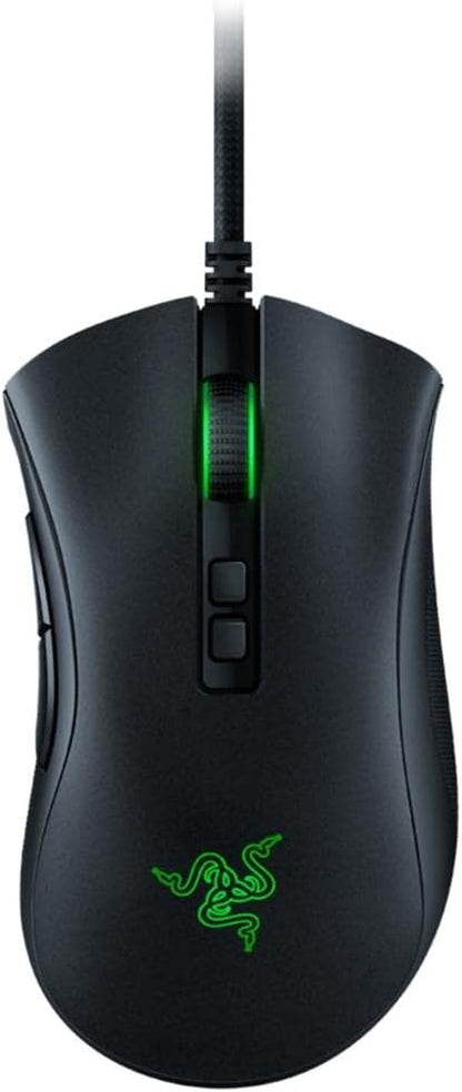 Deathadder V2 Gaming Mouse: 20K DPI Optical Sensor - Fastest Gaming Mouse Switch - Chroma RGB Lighting - 8 Programmable Buttons - Rubberized Side Grips - Classic Black