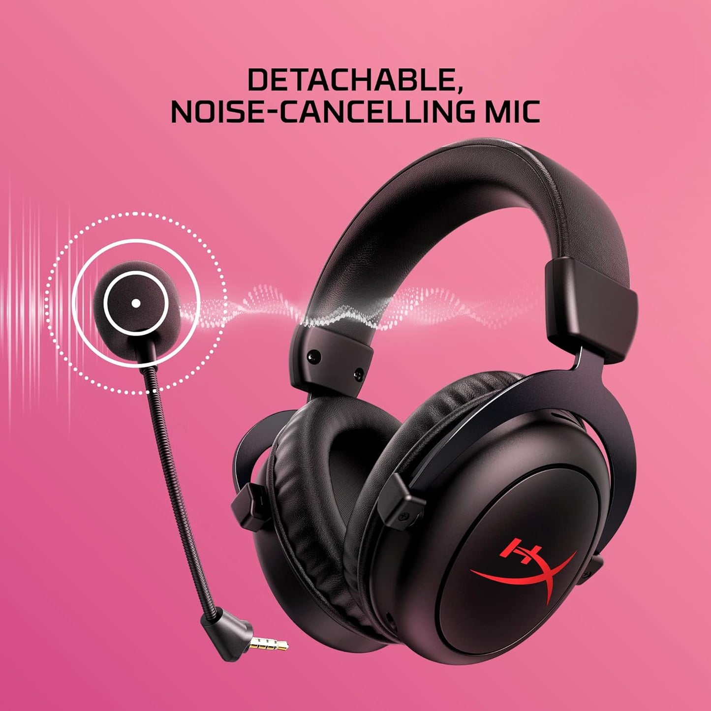 Cloud II Core Wireless - Gaming Headset for PC, DTS Headphone:X Spatial Audio, Memory Foam Ear Pads, Black